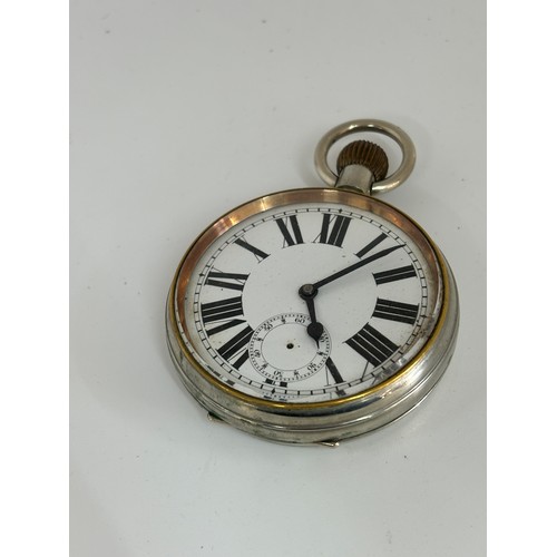 494 - Large open face pocket watch, untested