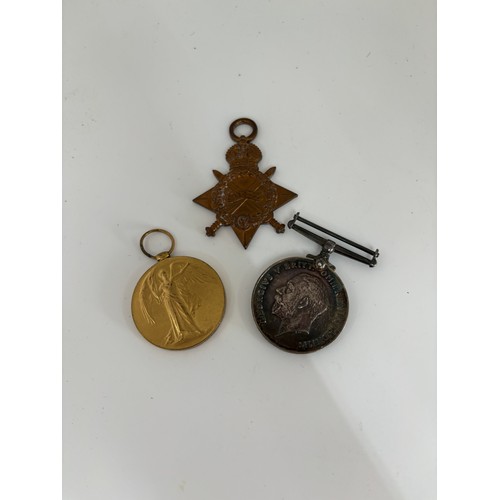 467 - WW1 medal trio to 308 GNR E.J Sayers R.A