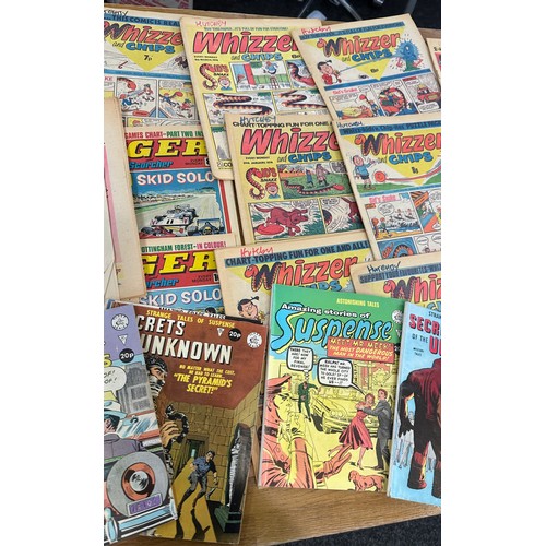 192 - Large selection of assorted comics, annuals includes Wisa, chips, tiger etc