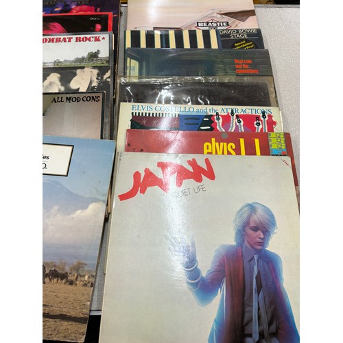 10 - Large selection of LPs includes Japan, The clash, David Bowie etc