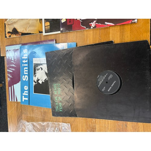 118A - Large selection of LPs includes the smiths, Talking heads, the beatles, the sex pistols etc