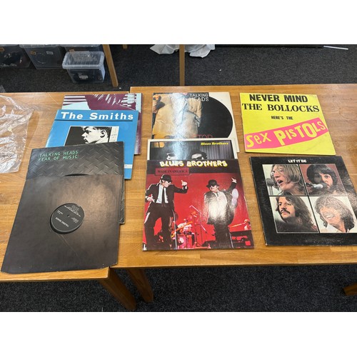 118A - Large selection of LPs includes the smiths, Talking heads, the beatles, the sex pistols etc