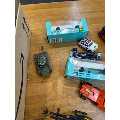 121 - Box of model cars etc