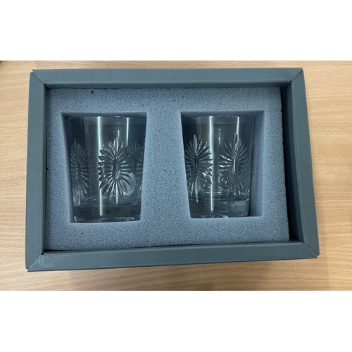 14 - Set of three original boxed Waterford Crystal toasting glasses