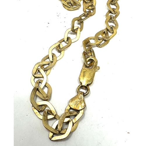 251 - Long vintage silver & gold gilt necklace chain weight 32g measures approx 98cm long