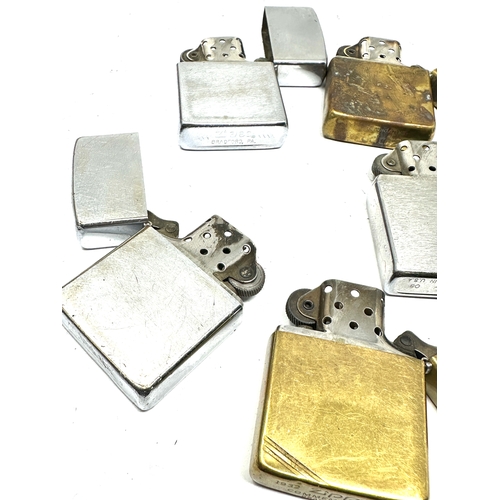 510 - 5 Vintage Zippo lighters