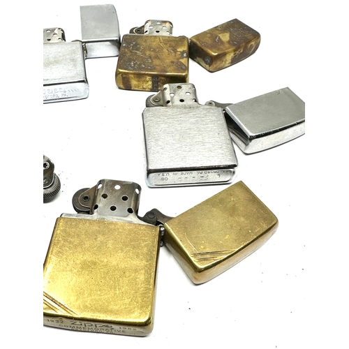 510 - 5 Vintage Zippo lighters