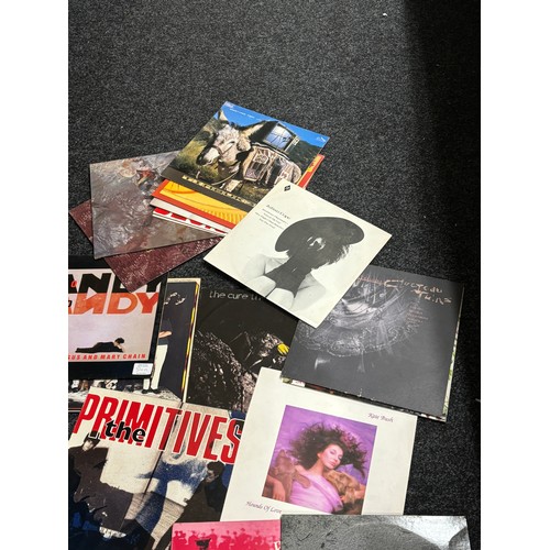 54A - Large selection of LPs includes Prince, Kate bush, The primitives etc