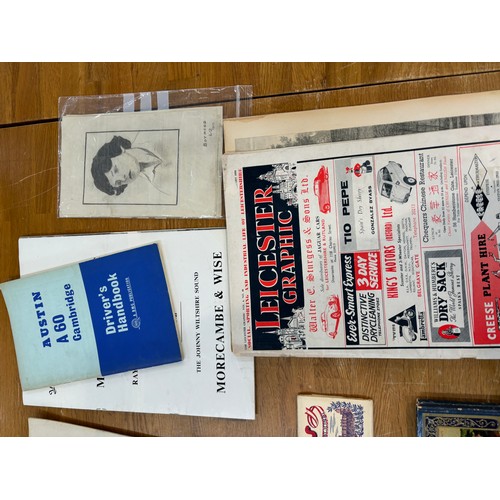 29 - Selection of ephemera including Ricordo, postcard books and vintage morecambe and wist etc