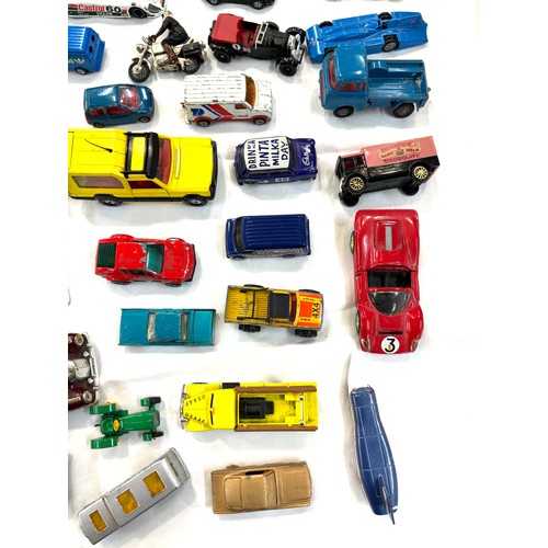 54 - Large selection of assorted cars includes Corgi etc