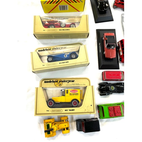 54 - Large selection of assorted cars includes Corgi etc