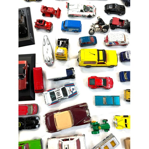 54 - Large selection of assorted cars includes Corgi etc