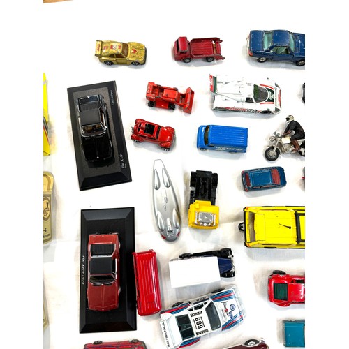 54 - Large selection of assorted cars includes Corgi etc