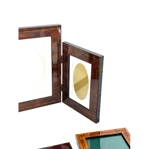 16 - Selection of inlaid picture frames