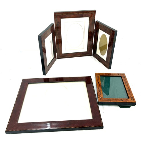 16 - Selection of inlaid picture frames