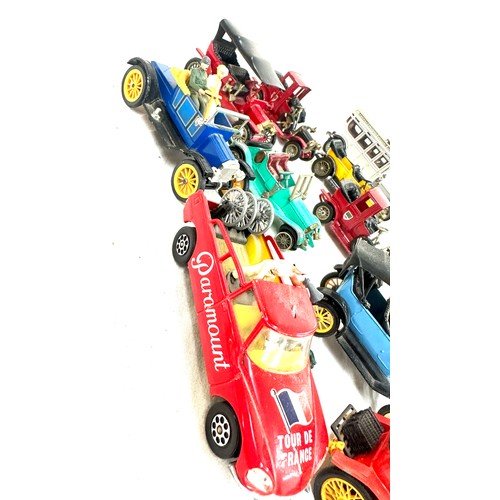 11 - Selection of assorted vintage toy diecast vehicles to include Lesney, Corgi, some with miniature fig... 