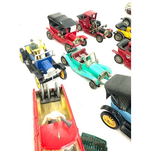 11 - Selection of assorted vintage toy diecast vehicles to include Lesney, Corgi, some with miniature fig... 