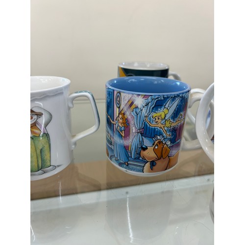 48 - Selection of Disney mugs and Royal Doulton Snowman mugs