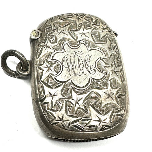 25 - Antique silver vesta case