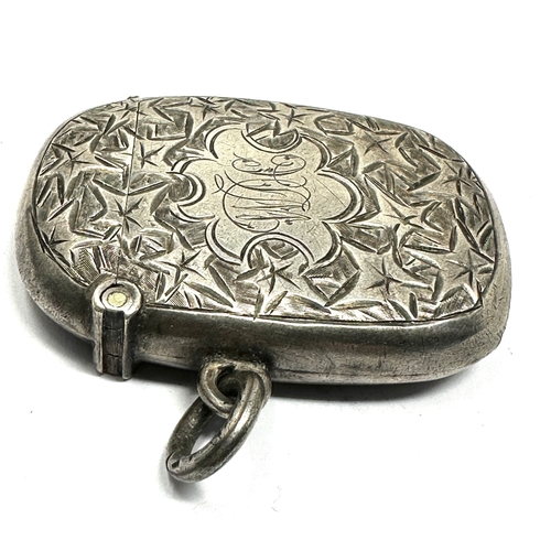 25 - Antique silver vesta case