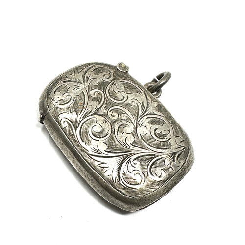 25 - Antique silver vesta case