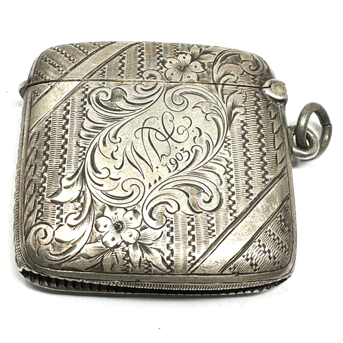 26 - Antique silver vesta case weight 39g