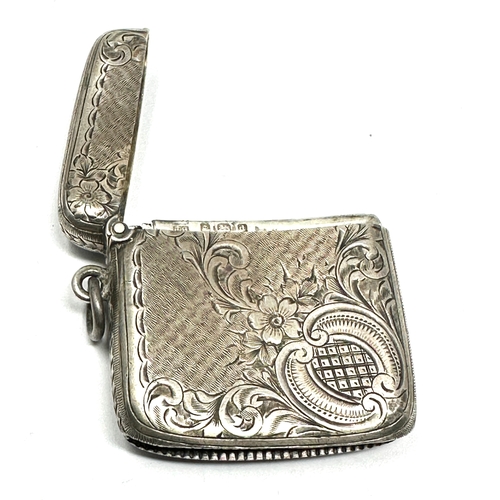 26 - Antique silver vesta case weight 39g