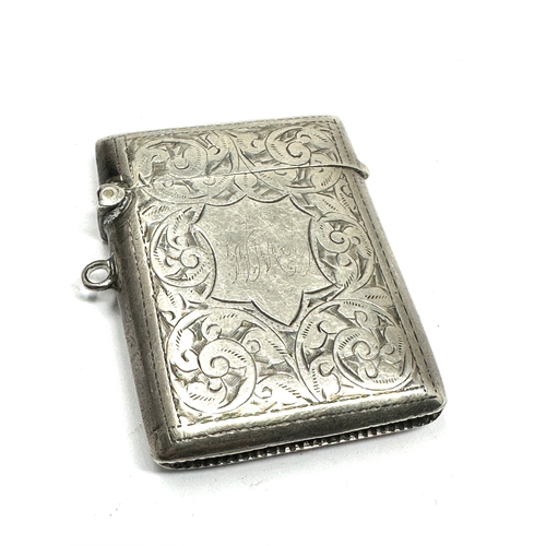 27 - Antique silver vesta case