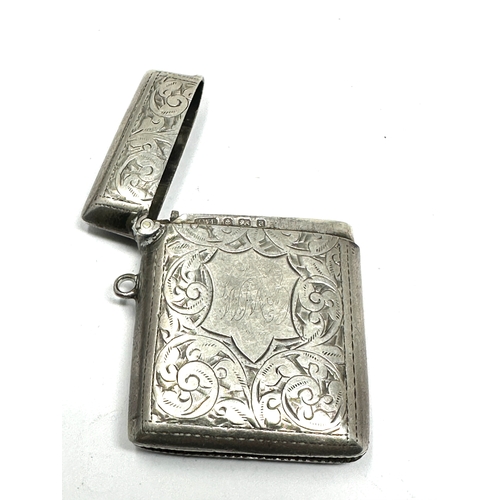 27 - Antique silver vesta case