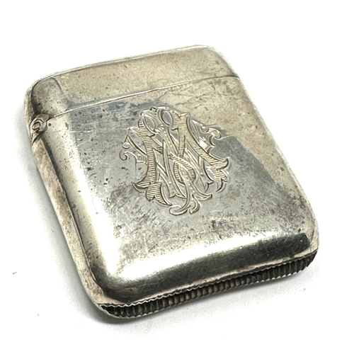 28 - Antique silver vesta case