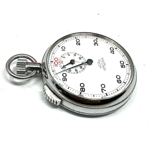 340 - Vintage Nero Lemania British rail Stopwatch 100ths Minute Working order