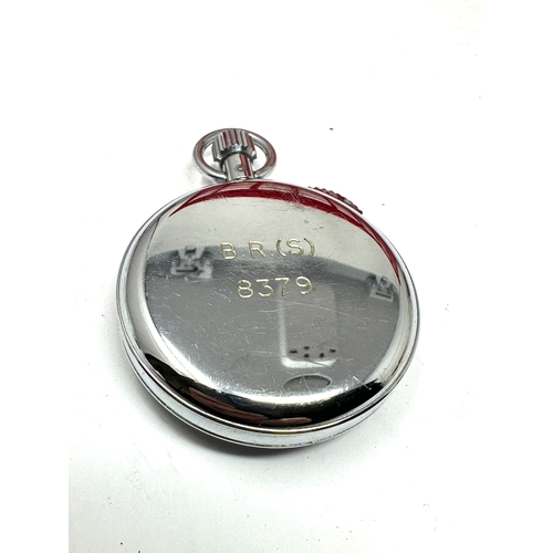 340 - Vintage Nero Lemania British rail Stopwatch 100ths Minute Working order