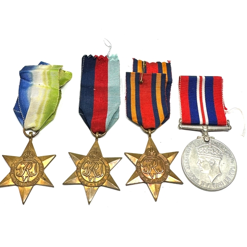 384 - ww2 atlantic star medal group complete with original ribbons