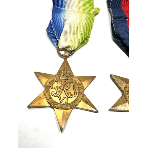 384 - ww2 atlantic star medal group complete with original ribbons