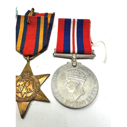 384 - ww2 atlantic star medal group complete with original ribbons