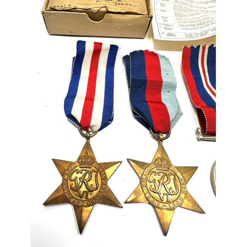 386 - ww2 boxed medals with original ribbons