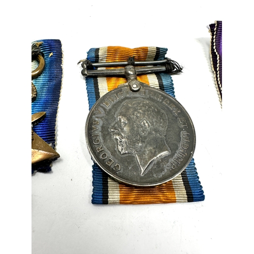 395 - ww1 trio medals original ribbons