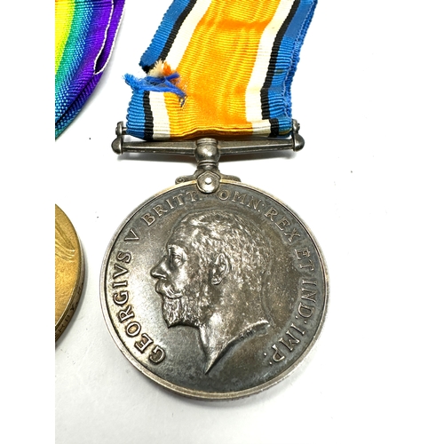 396 - ww1 medal pair K.I.A  NOTTS & DERBY REGT