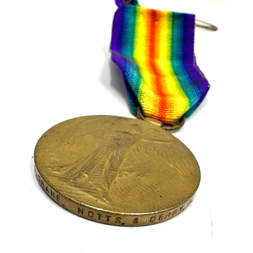 396 - ww1 medal pair K.I.A  NOTTS & DERBY REGT