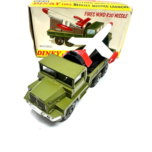 516 - Vintage Dinky 620 Berliet Missile Launcher with Box & Rocket