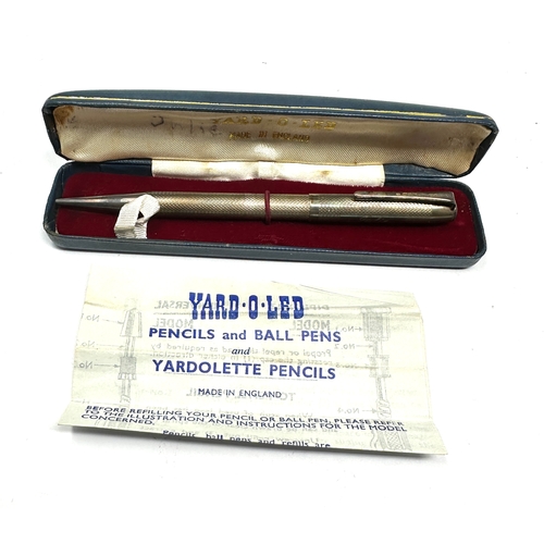 36 - Boxed silver yard o lead propelling pencil