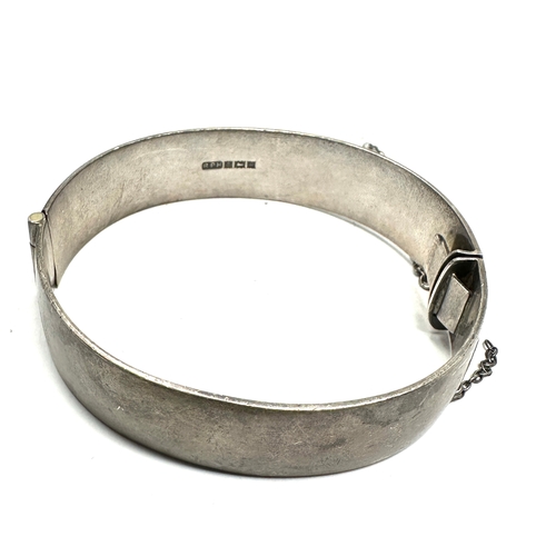 276 - Heavy vintage silver bangle weight 52g