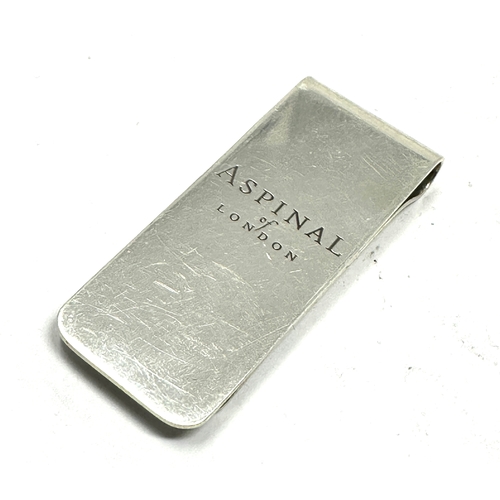 38 - Aspinals of London silver money clip