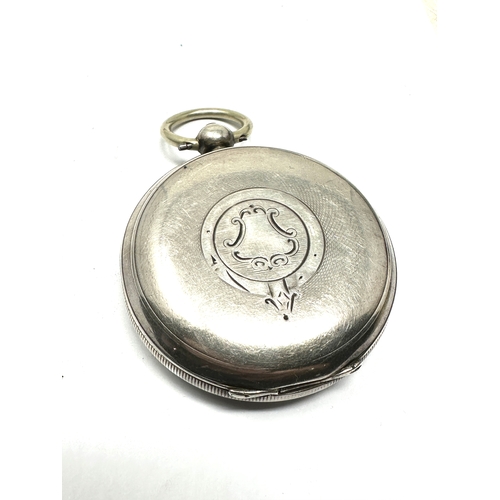 341 - Antique silver open face p[ocket watch the express english lever j.g graves sheffield the watch is t... 