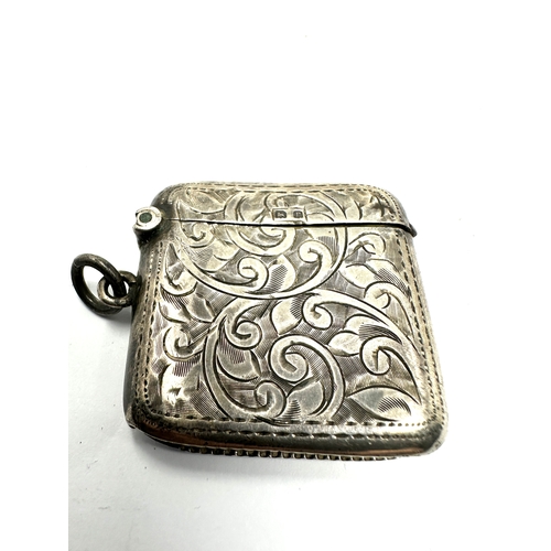 50 - Antique silver vesta case