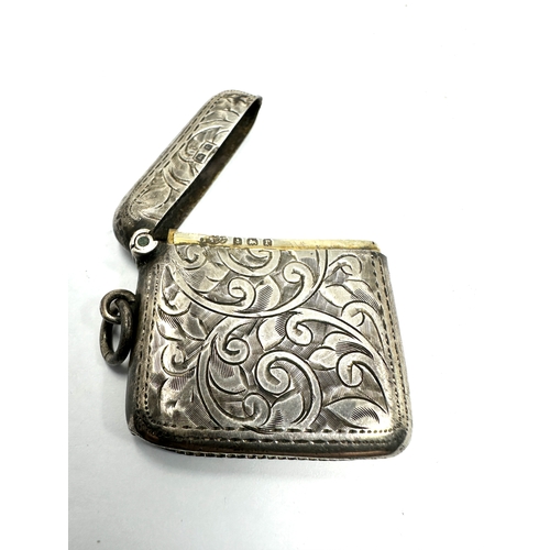 50 - Antique silver vesta case