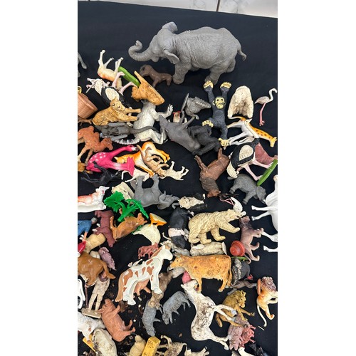 58 - Selection of vintage toy animal figures to include ' Britains' etc