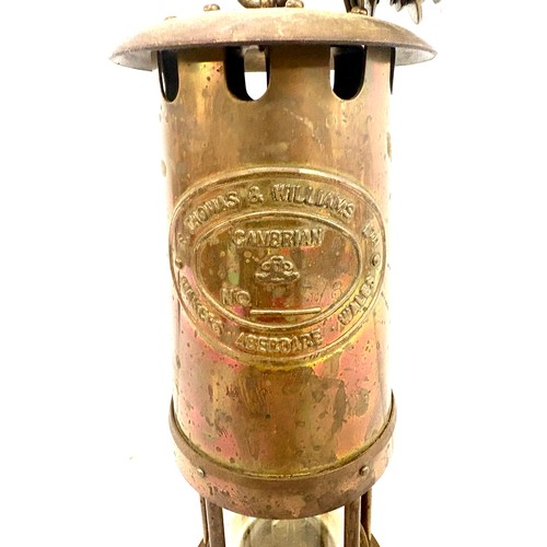 87 - E Thomas Williams miners lamp  no 112578