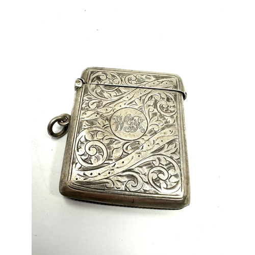 56 - Antique silver vesta case weight 31g