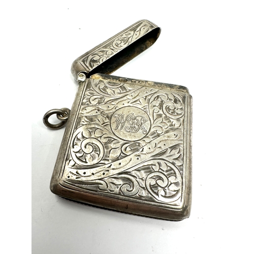 56 - Antique silver vesta case weight 31g